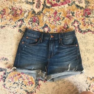 Madewell High Rise Denim shorts